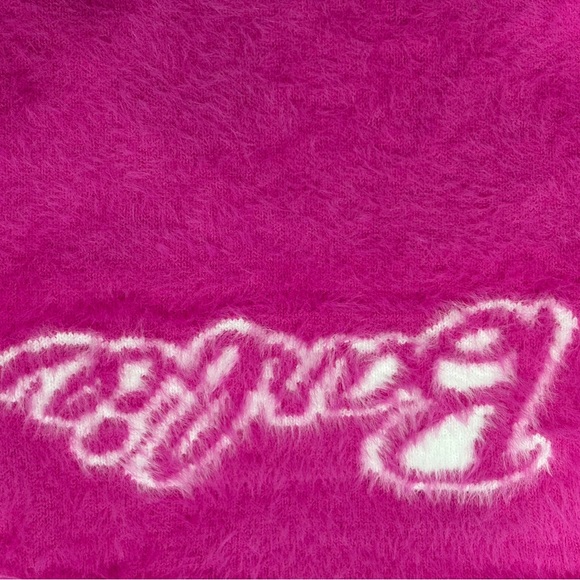 Barbie Halloween Costume Pink Cardigan Sweater Adult Heart Women’s Size Large - Picture 16 of 16